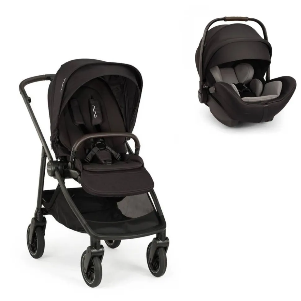 Poussette duo swiv caviar + siège auto arra flex caviar