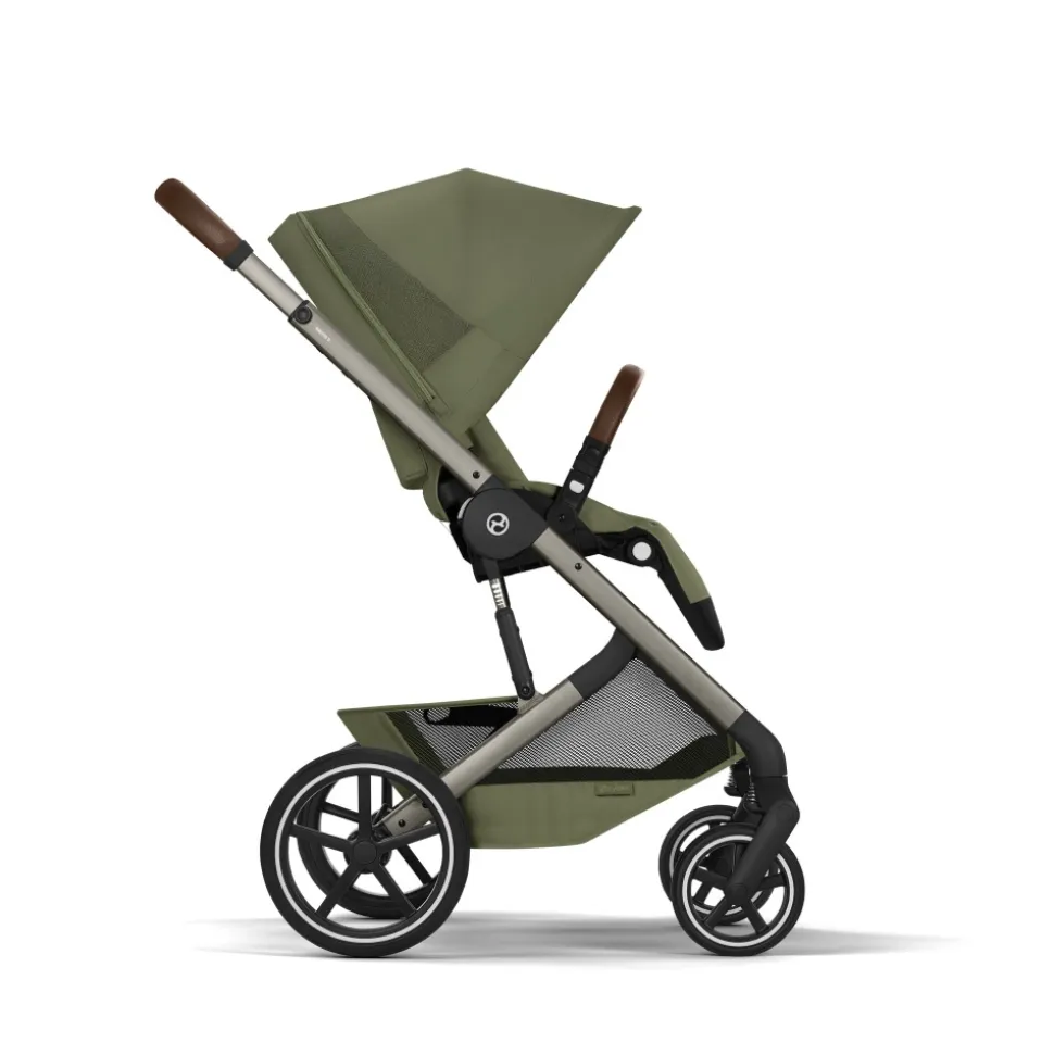 Poussette duo tout terrain balios s lux 4 avec nacelle pliable moss green