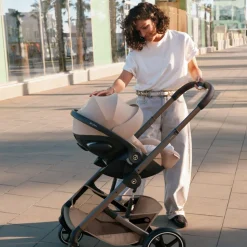 Poussette duo tout terrain balios s lux 4 avec nacelle s lux almond beige