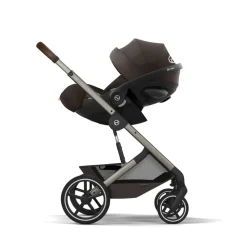 Poussette duo tout terrain balios s lux 4 avec nacelle pliable chocolate brown