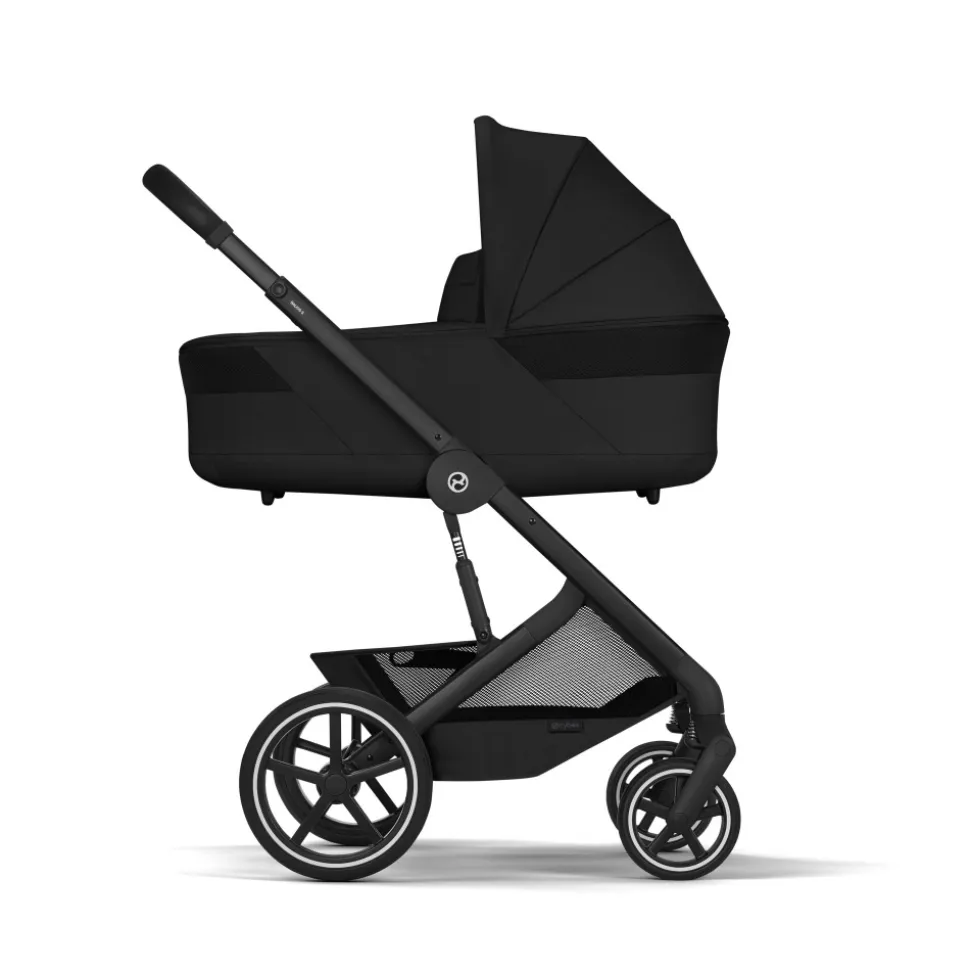 Poussette duo tout terrain balios s lux 4 avec nacelle s lux moon black