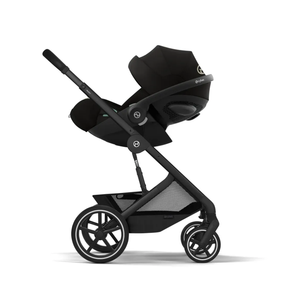Poussette duo tout terrain balios s lux 4 avec nacelle s lux moon black