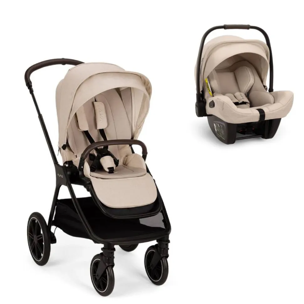 Poussette duo triv lx + siège auto pipa next biscotti