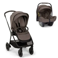 Poussette duo triv next + siège auto pipa next chestnut