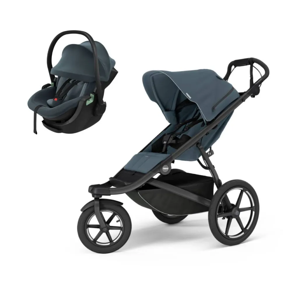 Poussette duo urban glide 3 dark slate + siège auto maple darkest blue
