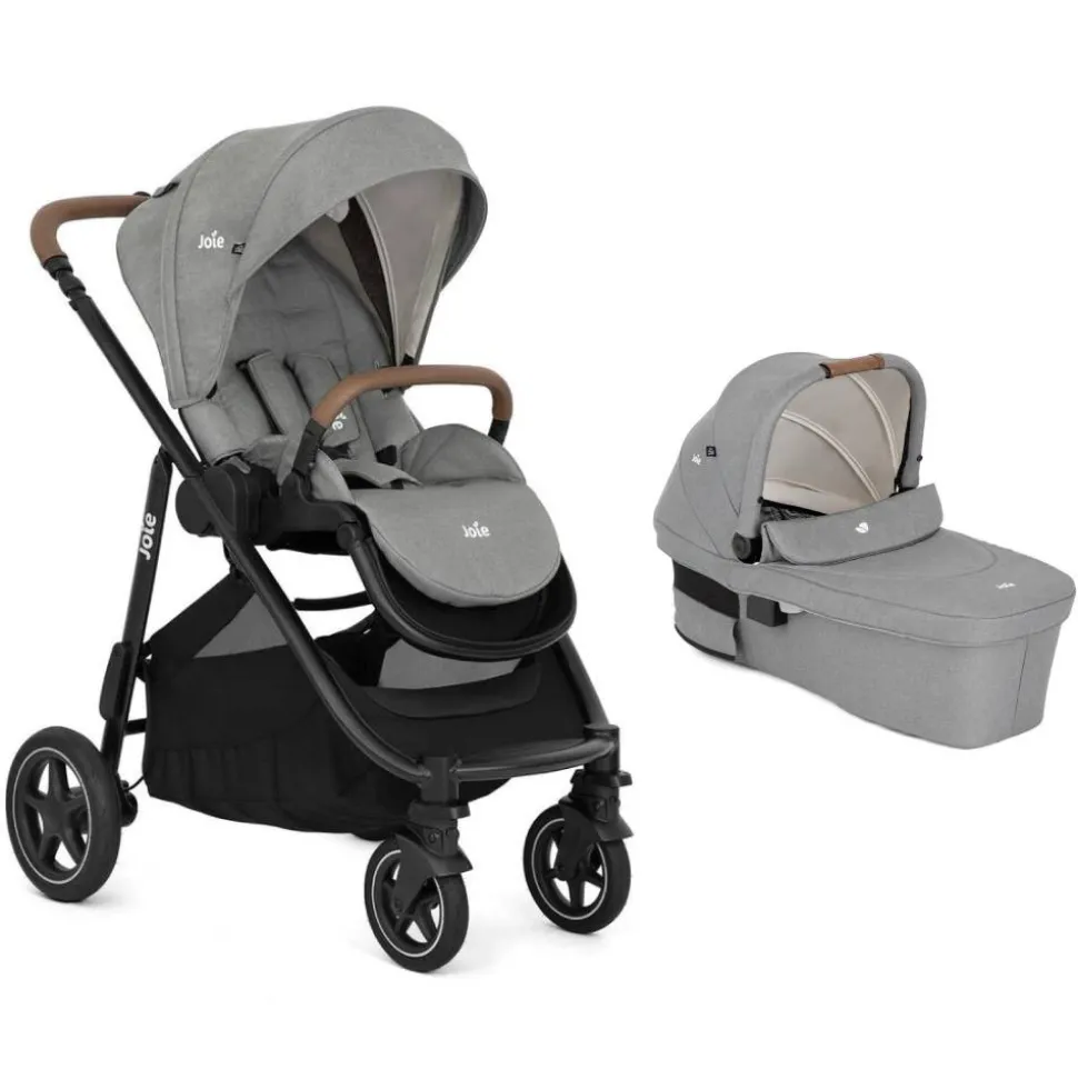 Poussette duo versatrax + nacelle ramble xl pebble gris