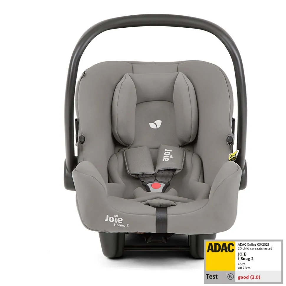 Poussette duo versatrax + siège auto i-snug 2 pebble gris