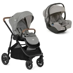 Poussette duo versatrax + siège auto i-gemm 3 pebble gris