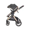 Poussette duo viola noir nacelle + adaptateur siège-auto