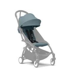 Poussette duo yoyo 3 - châssis blanc pack 6+ et siège auto izi go modular x2 by besafe aqua