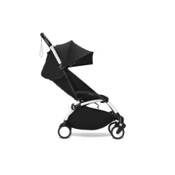 Poussette duo yoyo 3 - châssis blanc pack 6+ et siège auto izi go modular x2 by besafe noir