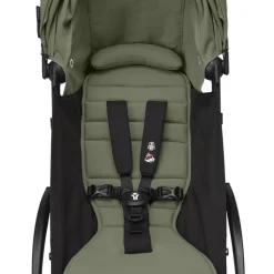 Poussette duo yoyo 3 - châssis blanc pack 6+ et siège auto izi go modular x2 by besafe olive