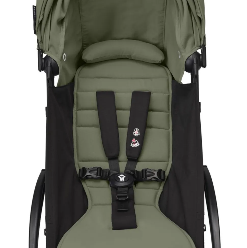 Poussette duo yoyo 3 - châssis blanc pack 6+ et siège auto izi go modular x2 by besafe olive