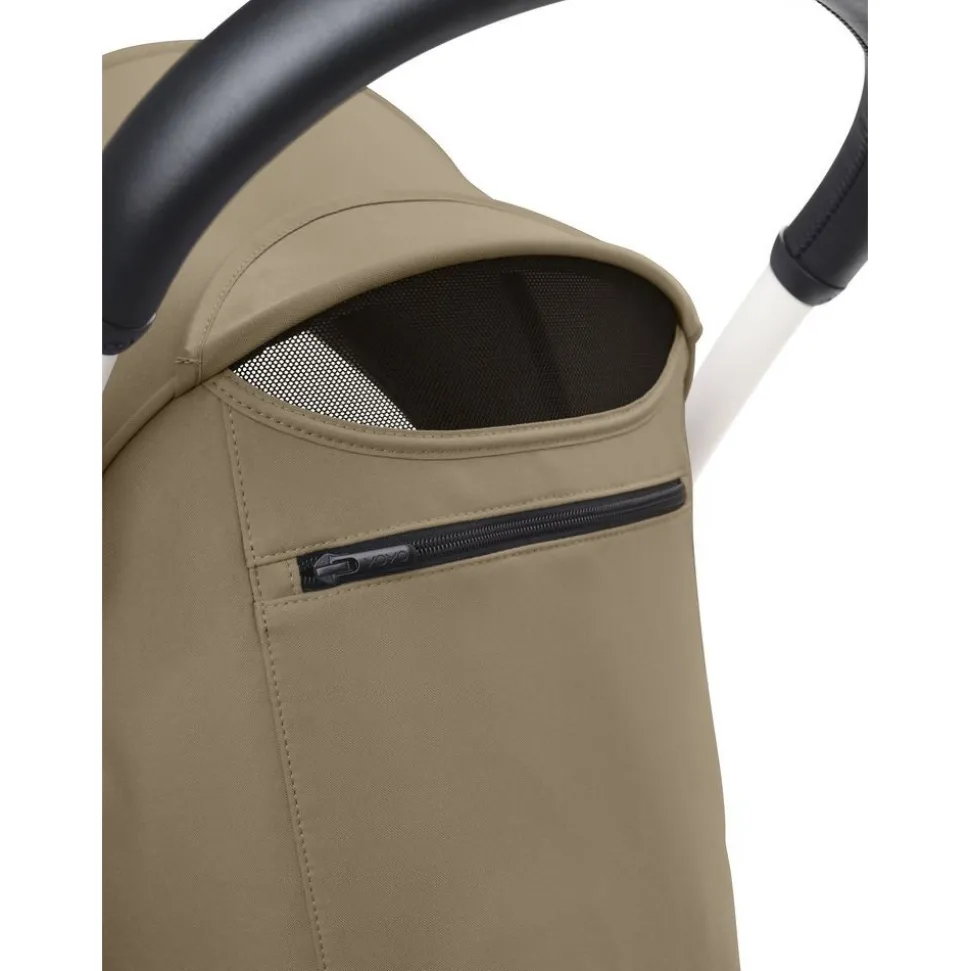 Poussette duo yoyo 3 - châssis blanc pack 6+ et nacelle toffee