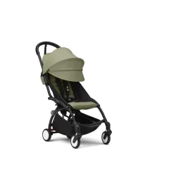 Poussette duo yoyo 3 - châssis noir pack 6+ et siège auto izi go modular x2 by besafe olive