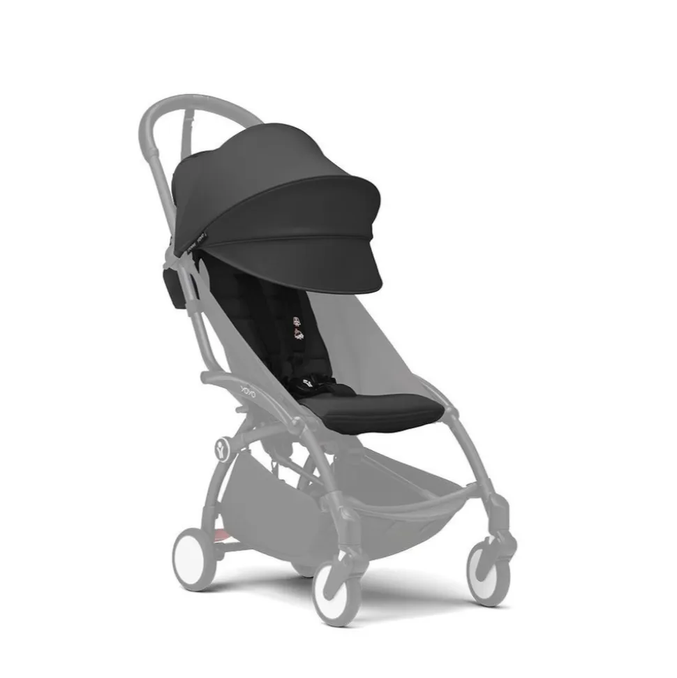 Poussette duo yoyo 3 - châssis noir pack 6+ et siège auto izi go modular x2 by besafe noir