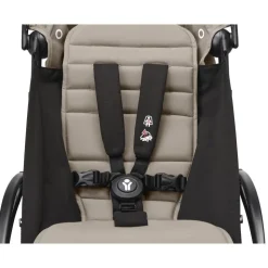 Poussette duo yoyo 3 - châssis noir pack 6+ et siège auto izi go modular x2 by besafe taupe