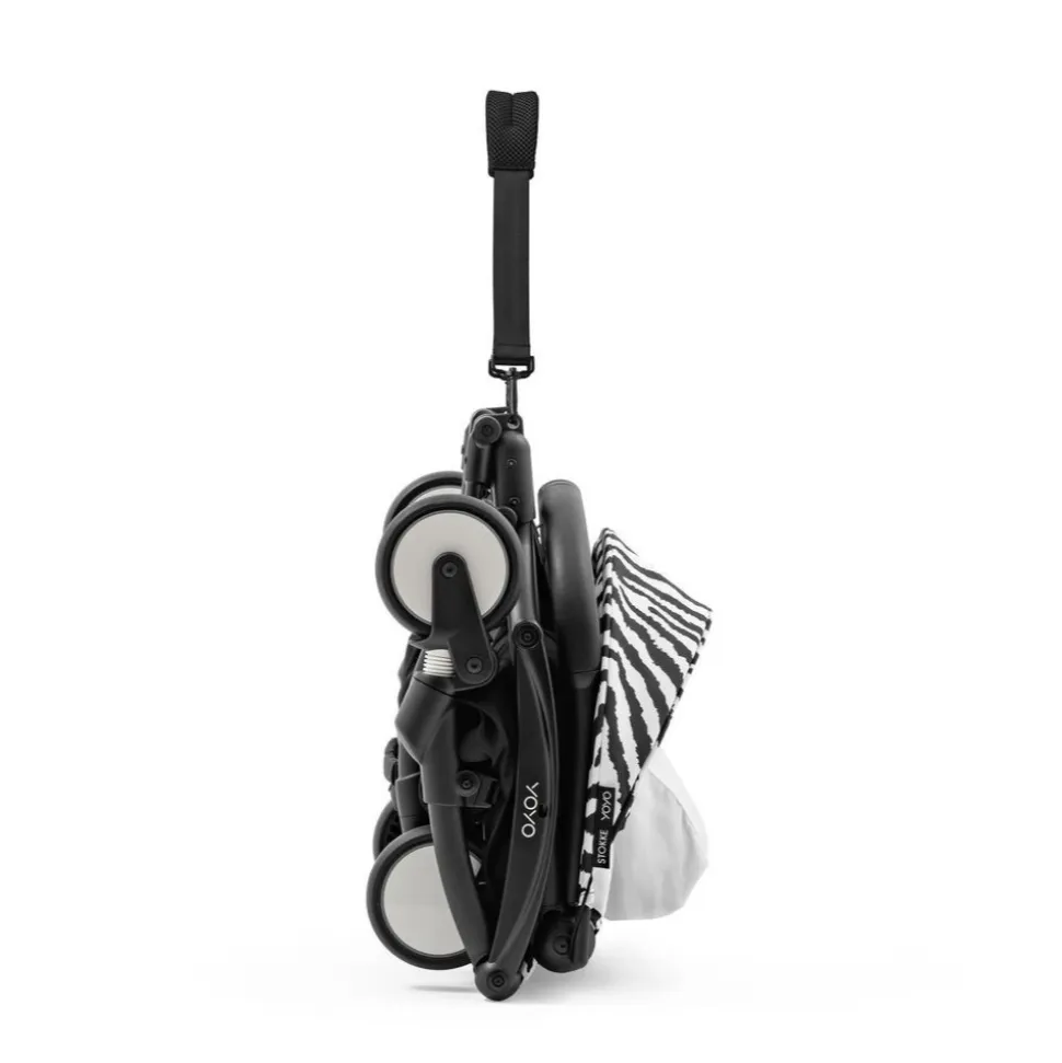Poussette duo yoyo 3 - châssis noir pack 6+ et siège auto izi go modular x2 by besafe zebra