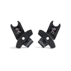 Poussette duo yoyo 3 - châssis noir pack 6+ et siège auto izi go modular x2 by besafe zebra