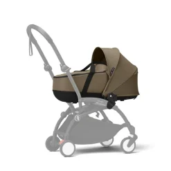 Poussette duo yoyo 3 - châssis noir pack 6+ et nacelle toffee