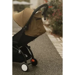 Poussette duo yoyo 3 - châssis noir pack 6+ et nacelle toffee