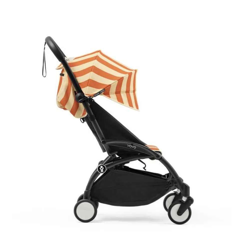 Poussette duo yoyo 3 pack 6+ et siège auto cloud t black - chassis noir - capri