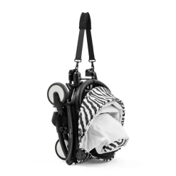 Poussette duo yoyo 3 pack 6+ et siège auto pebble 360 pro² - chassis noir - zebra