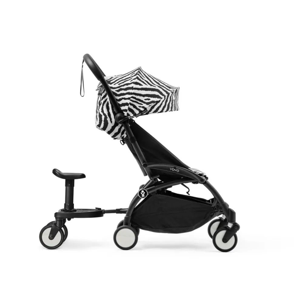 Poussette duo yoyo 3 pack 6+ et siège auto pebble 360 pro² - chassis noir - zebra