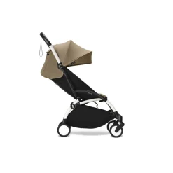 Poussette duo yoyo 3 pack 6+ et siège auto cloud t - chassis blanc - toffee