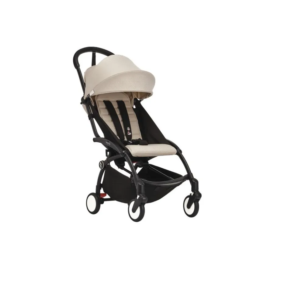 Poussette duo yoyo 3 pack 6+ et siège auto cloud t - chassis blanc - taupe