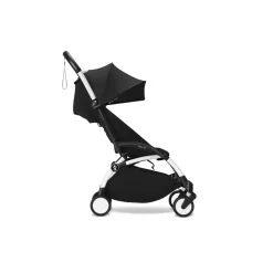 Poussette duo yoyo 3 pack 6+ et siège auto cloud t - chassis blanc - noir