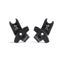 Poussette duo yoyo 3 pack 6+ et siège auto aton b2 black - chassis blanc - toffee