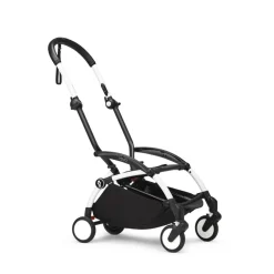 Poussette duo yoyo 3 pack 6+ et siège auto aton b2 black - chassis blanc - zebra