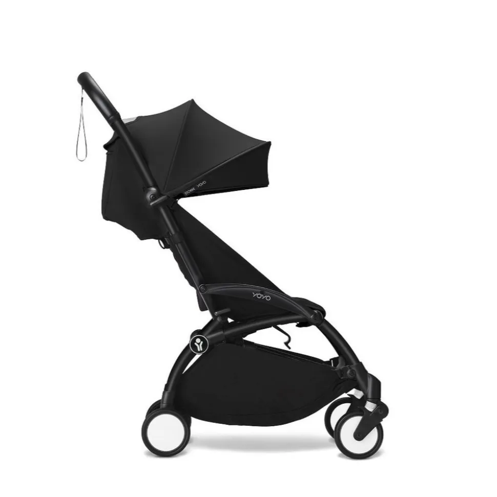 Poussette duo yoyo 3 pack 6+ et siège auto cloud t plus black - chassis noir - noir