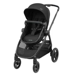 Poussette duo zelia 3 + nacelle essential black