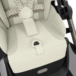 Poussette e-gazelle s chocolate brown châssis taupe