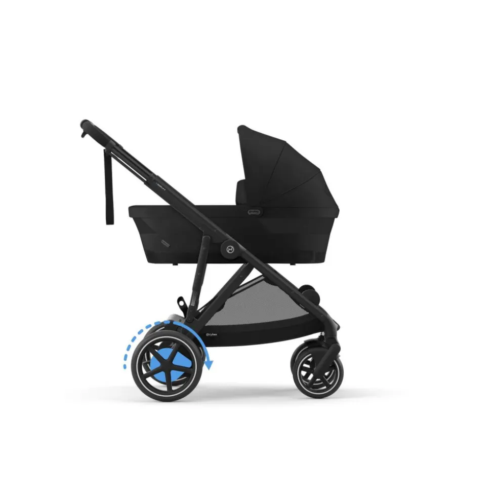 Poussette e-gazelle s moon black châssis noir