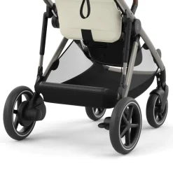 Poussette e-gazelle s seashell beige châssis taupe