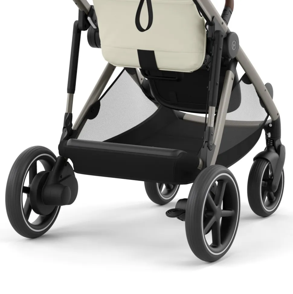 Poussette e-gazelle s seashell beige châssis taupe