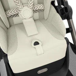 Poussette e-gazelle s stone grey châssis silver