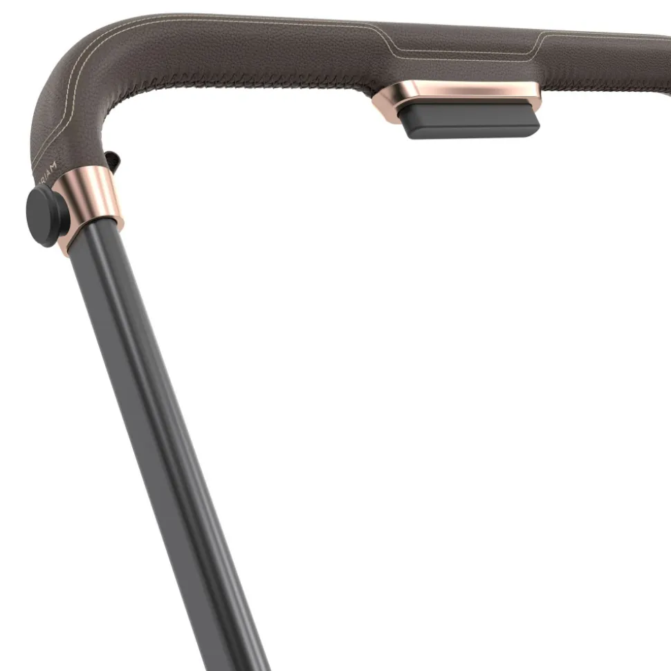 Poussette e-priam 2 sepia black châssis rose gold