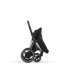 Poussette e-priam 2 sepia black châssis rose gold