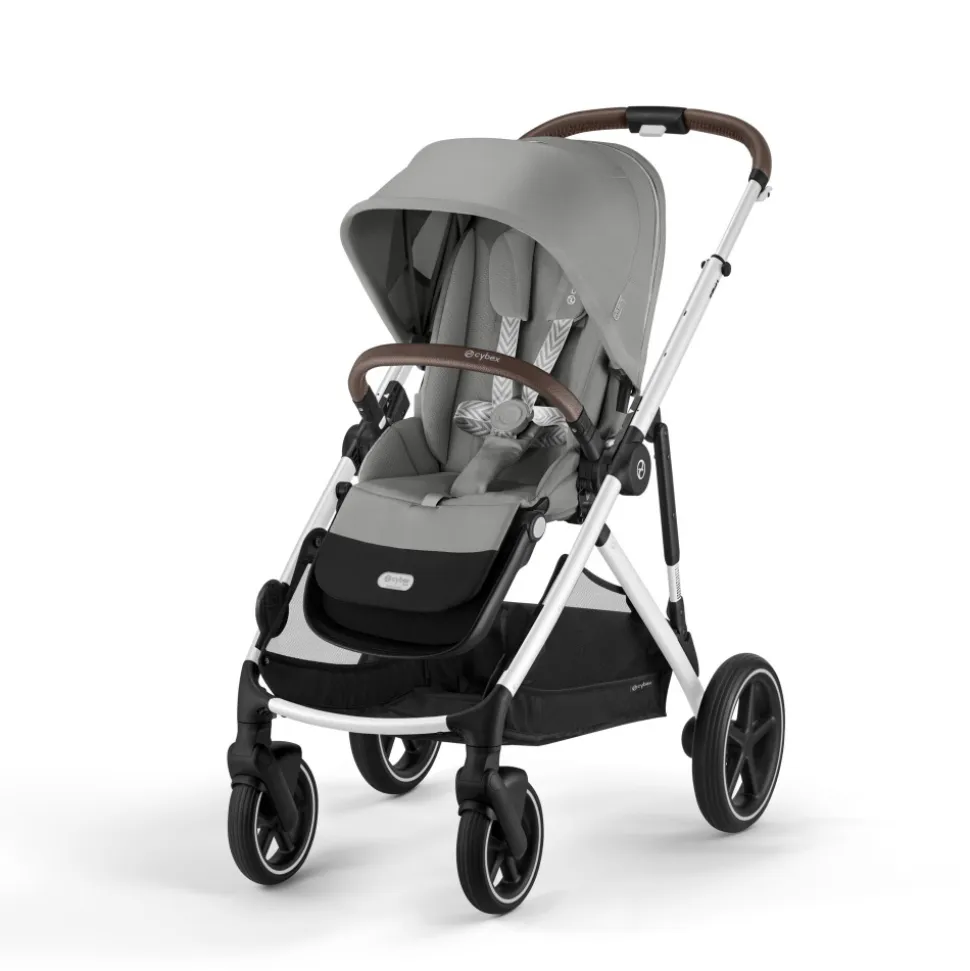 Poussette jumeaux gazelle s stone grey + 2 sièges auto aton b2 i-size