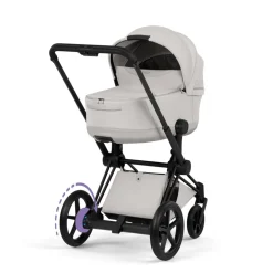 Poussette électrique e-priam 3 city grey châssis matt black