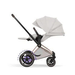 Poussette électrique e-priam 3 city grey châssis rosegold