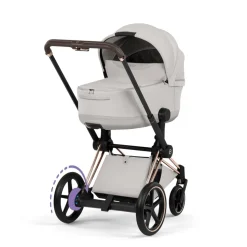 Poussette électrique e-priam 3 city grey châssis rosegold