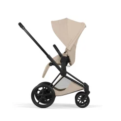 Poussette électrique e-priam 3 cozy beige châssis matt black