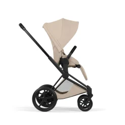 Poussette électrique e-priam 3 cozy beige châssis matt black