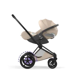Poussette électrique e-priam 3 cozy beige châssis matt black
