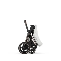 Poussette électrique e-priam 3 off white châssis rosegold
